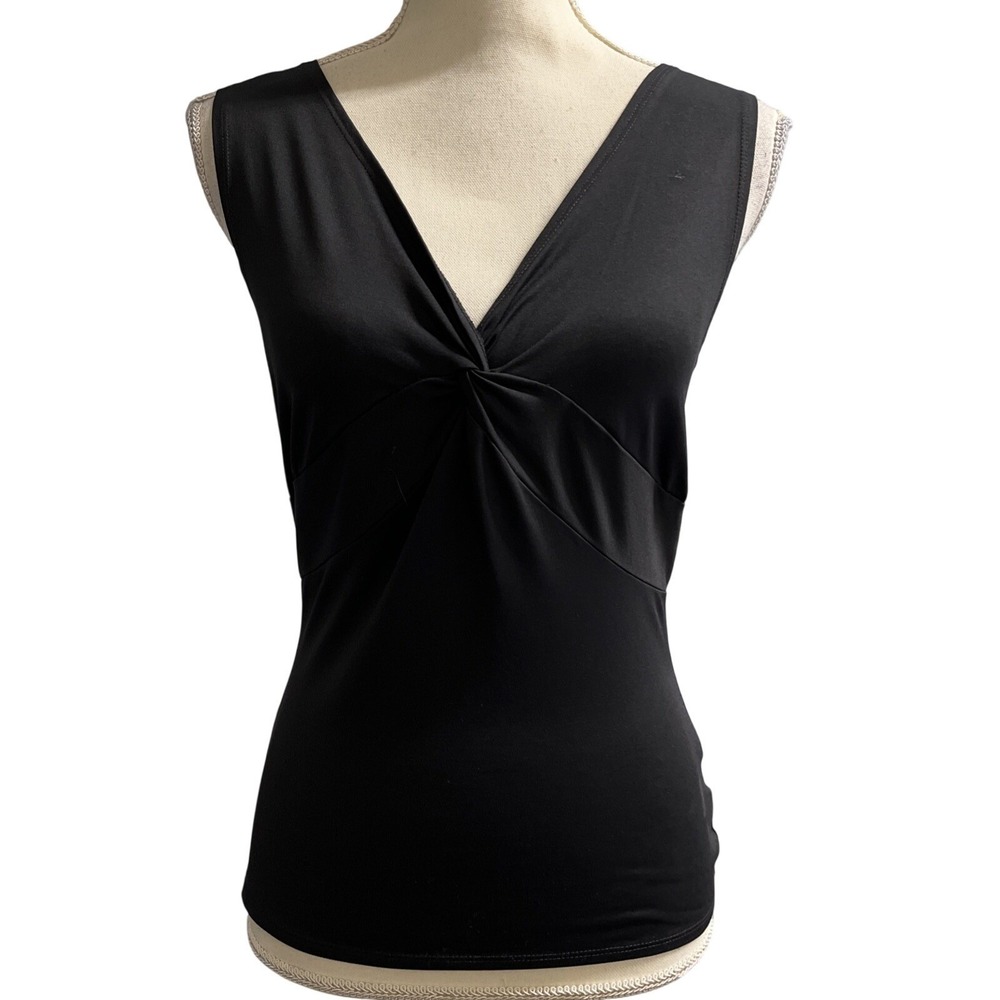 Vintage Worthington Y2K Top Black Babydoll Tank Size S Dark Coquette Fairy Goth